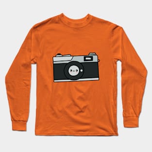 Cute kawaii camera art Long Sleeve T-Shirt